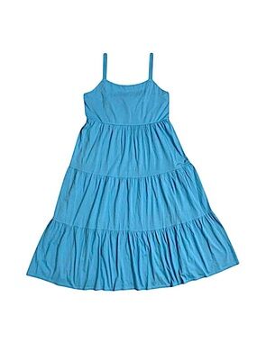 Lilly Pulitzer Sky Blue Tiered Spaghetti-Strap Dress
